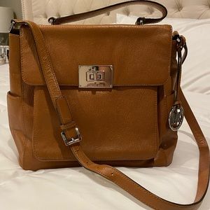 Michael Kors “Luggage” Brown Leather Purse